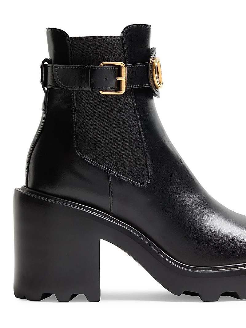 VLogo Signature Calfskin Beatle 90MM Boots