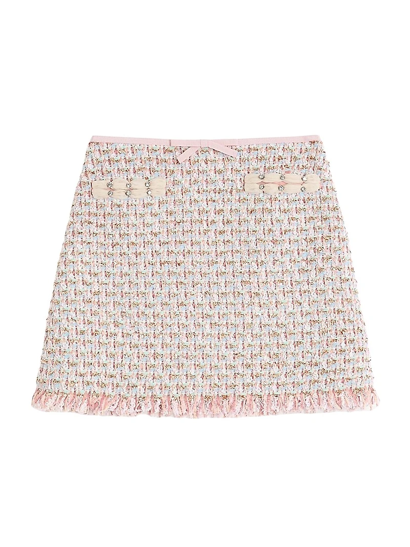 Ribbon Tweed Skirt