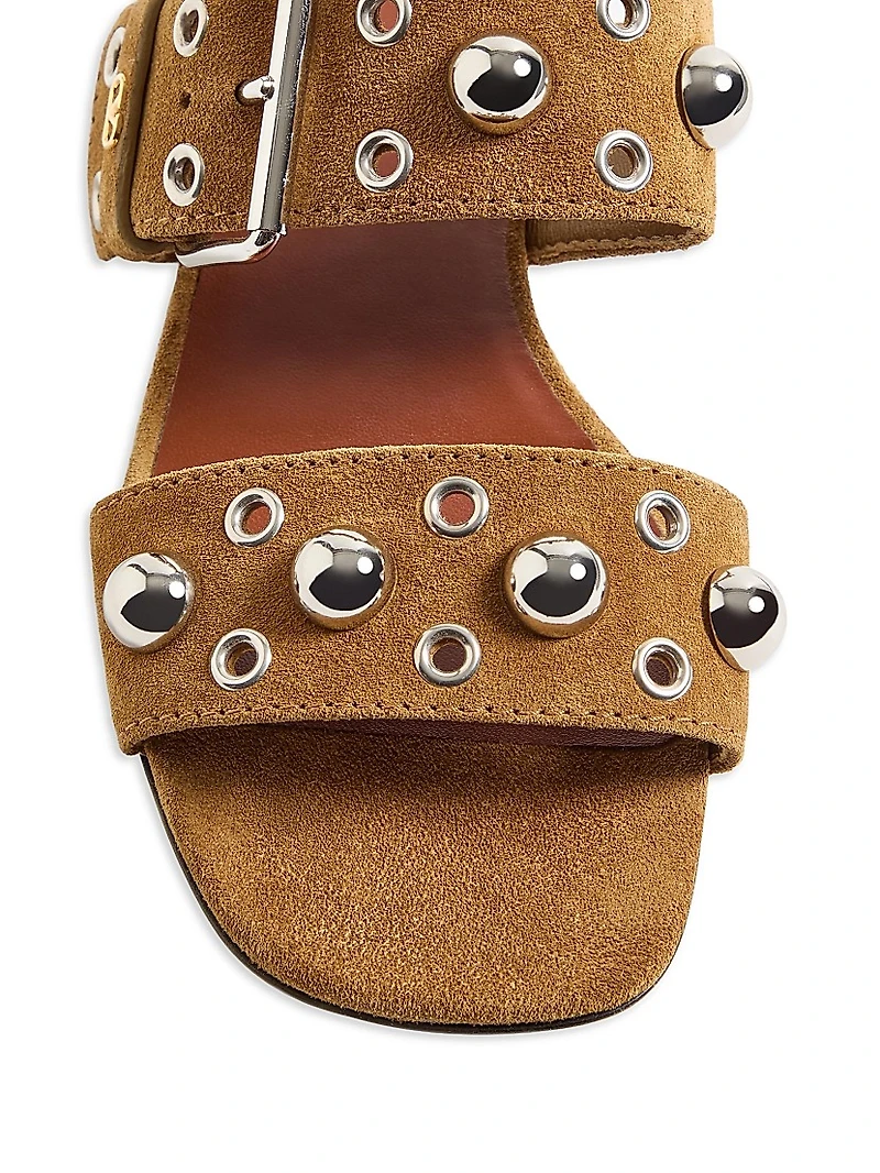 Nellcôte Crust Leather Slide Sandals