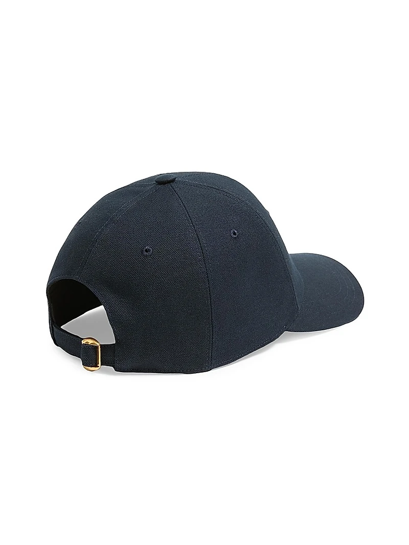 Cotton Baseball Cap with Embroidery