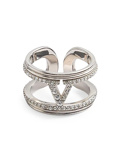 Ovalette Metal and Swarovski® Crystal Ring