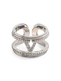 Ovalette Metal and Swarovski® Crystal Ring