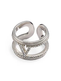 Ovalette Metal and Swarovski® Crystal Ring