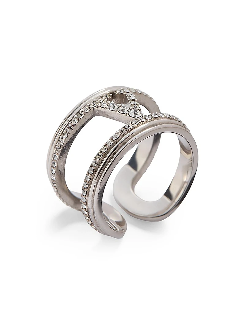 Ovalette Metal and Swarovski® Crystal Ring