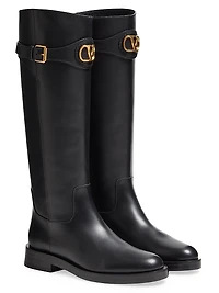 VLogo Signature 30MM Calfskin Boots