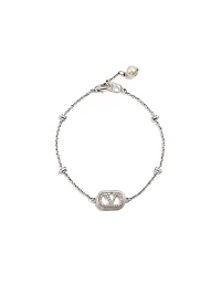 Vlogo Signature Bracelet Metal, Pearls and Swarovski® Crystals
