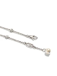 Vlogo Signature Bracelet Metal, Pearls and Swarovski® Crystals