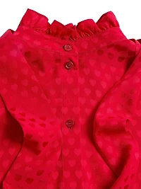 Crepe De Chine Shirt with Cour Coeur Print