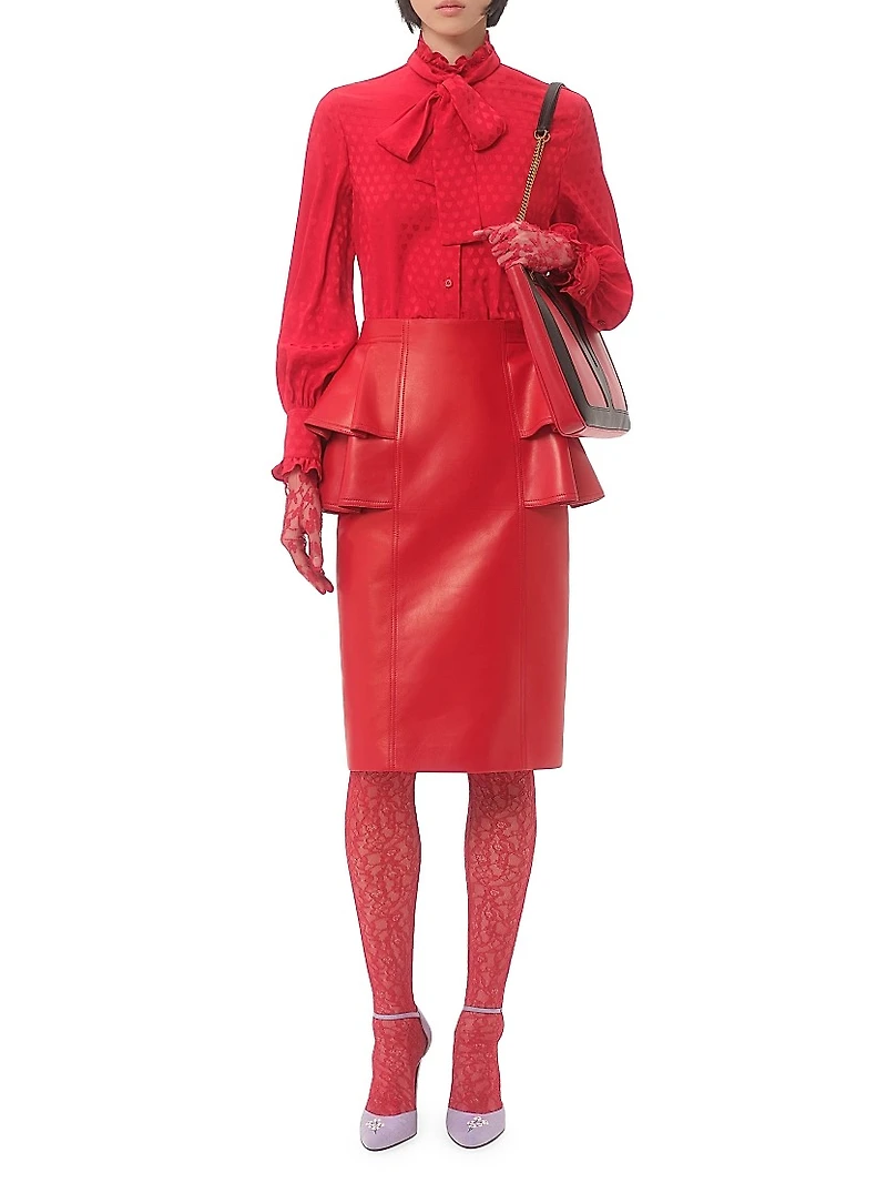 Crepe De Chine Shirt with Cour Coeur Print