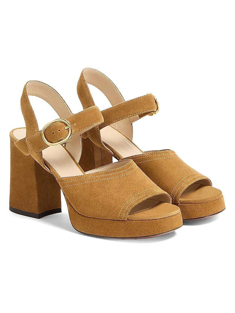 Fawcette Platform Crust Leather 100MM Sandals