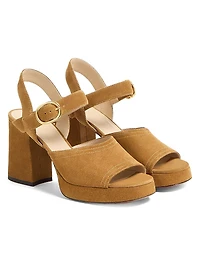 Fawcette Platform Crust Leather 100MM Sandals