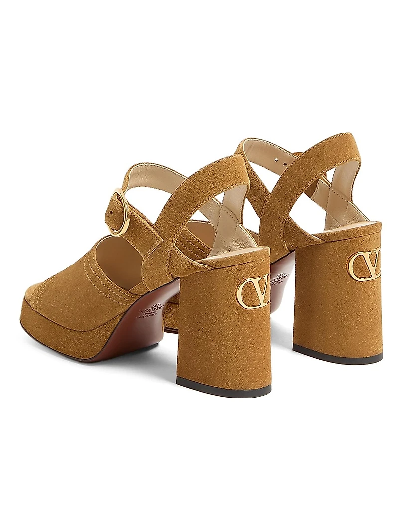 Fawcette Platform Crust Leather 100MM Sandals