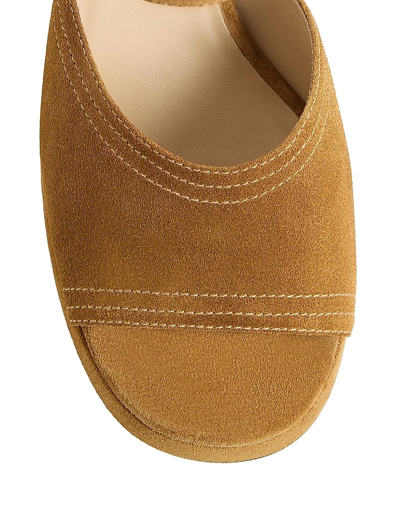 Fawcette Platform Crust Leather 100MM Sandals