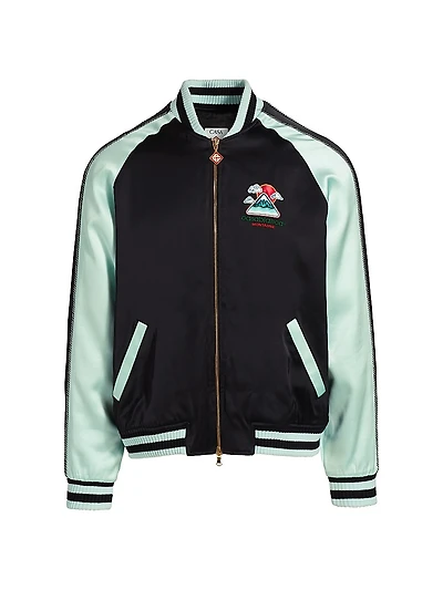Satin Bomber Jacket