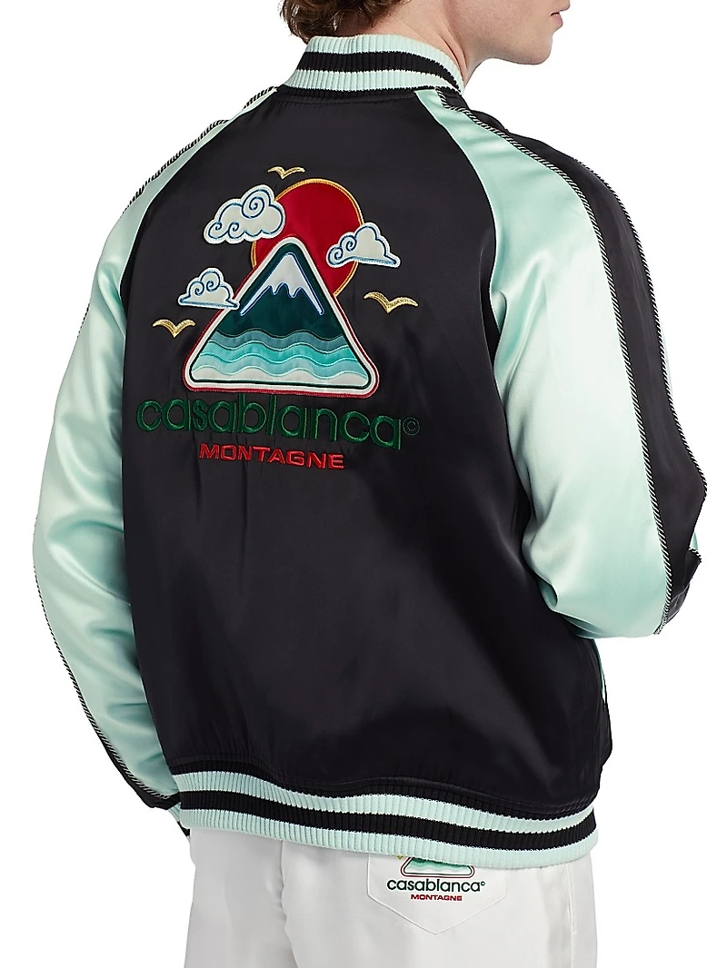 Satin Bomber Jacket