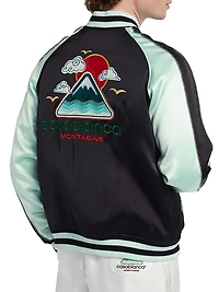 Satin Bomber Jacket