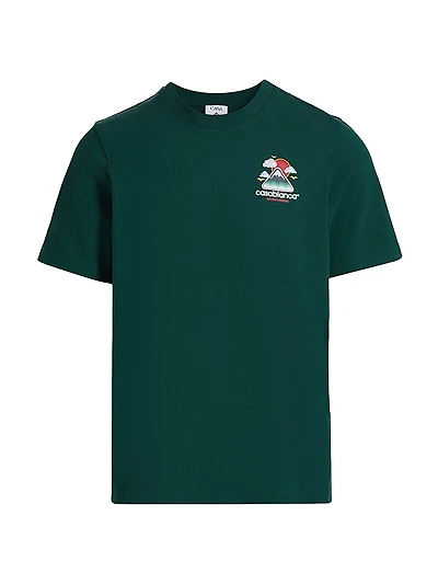 Montagne Ondulée Screen-Printed T-Shirt