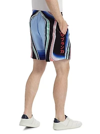 Striped Drawstring Shorts