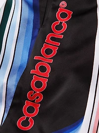 Striped Drawstring Shorts