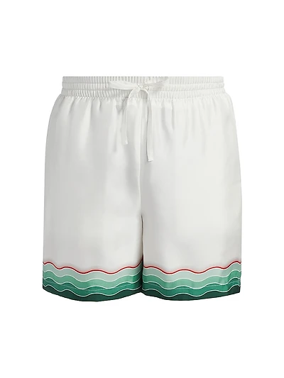 Silk Drawstring Shorts