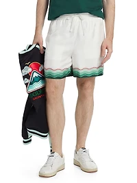 Silk Drawstring Shorts