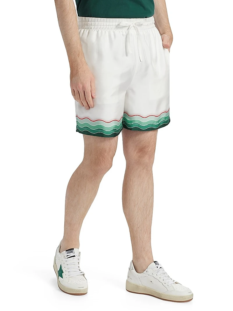 Silk Drawstring Shorts