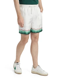 Silk Drawstring Shorts