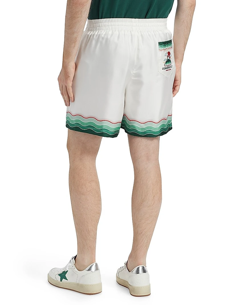 Silk Drawstring Shorts