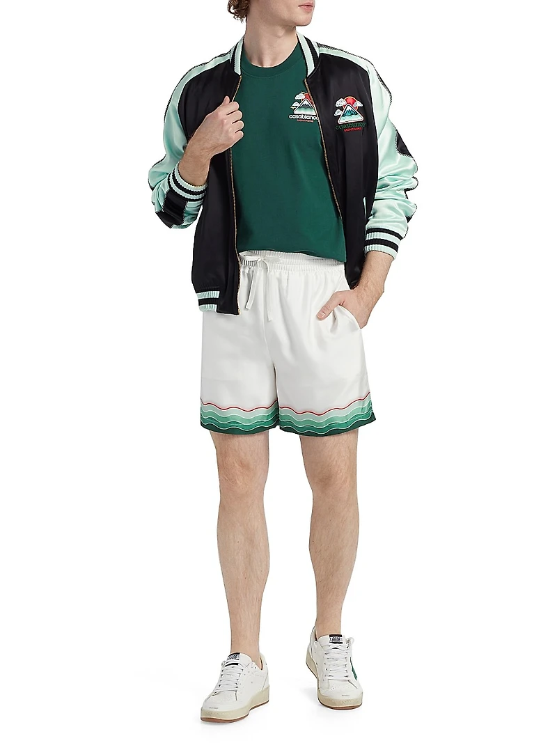Silk Drawstring Shorts