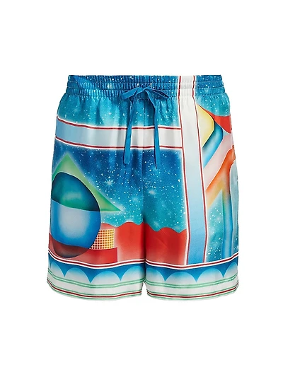 Galaxy Print Swim Shorts