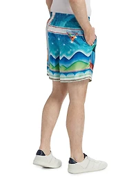 Galaxy Print Swim Shorts