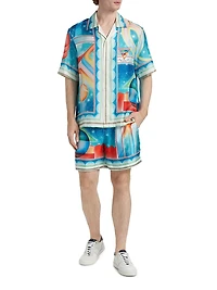 Galaxy Print Swim Shorts