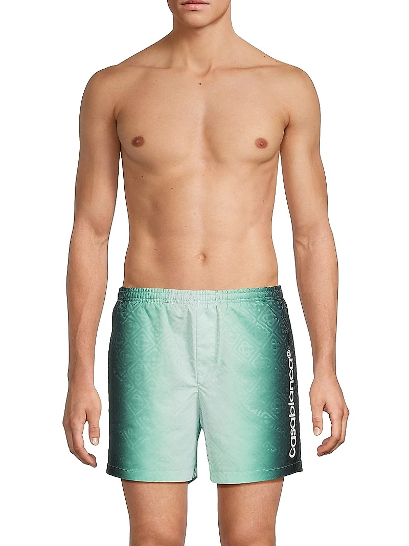 Jacquard Printed Swim Shorts