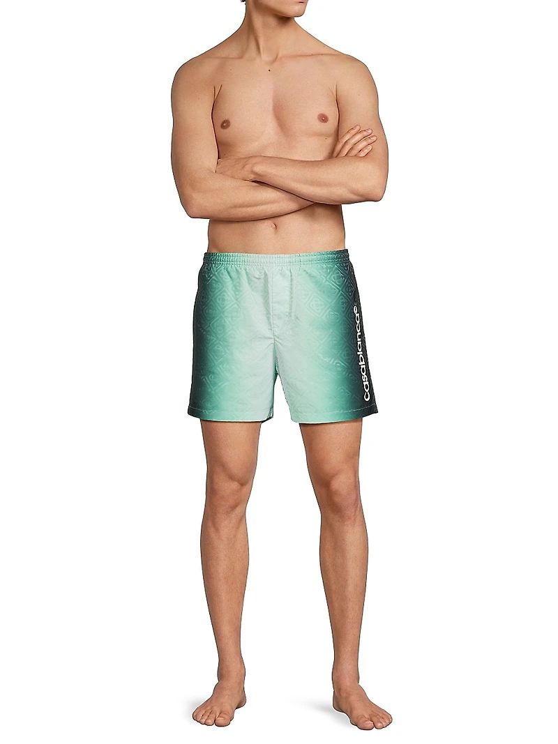 Jacquard Printed Swim Shorts