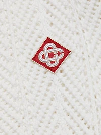 Sporty Faux Crochet Cotton Shirt