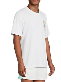 Casa Way Mountain-Print Cotton T-Shirt