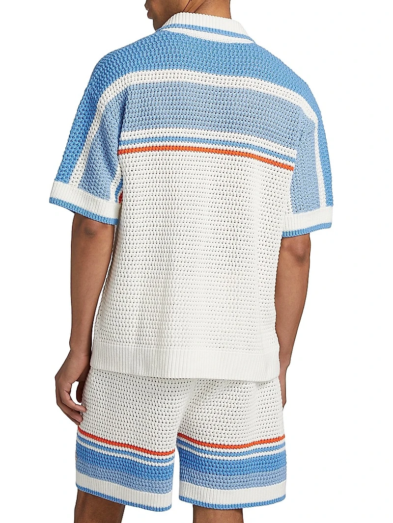 Faux Crochet Cotton Shirt