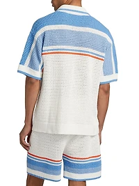 Faux Crochet Cotton Shirt