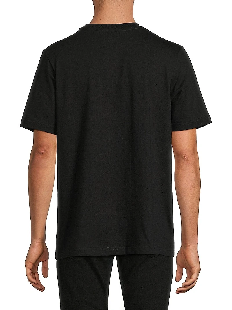 Mushroom Emblem Cotton T-Shirt