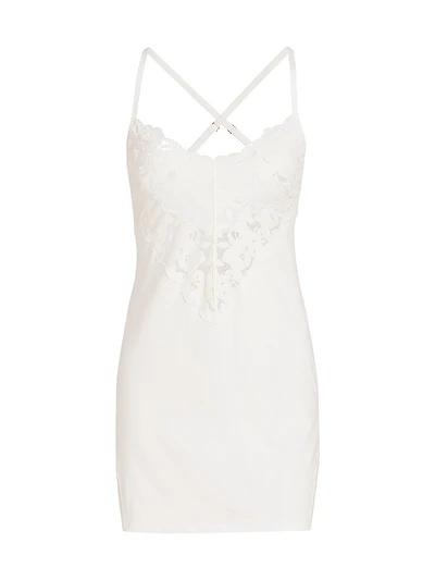 Romanza Inset Lace Cotton Slipdress