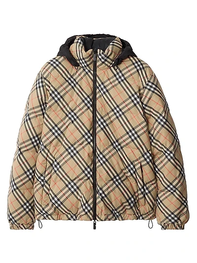 Snowdon Check Puffer Jacket