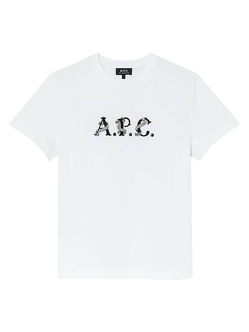 Hugo Logo Cotton Crewneck T-Shirt