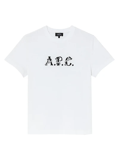 Hugo Logo Cotton Crewneck T-Shirt