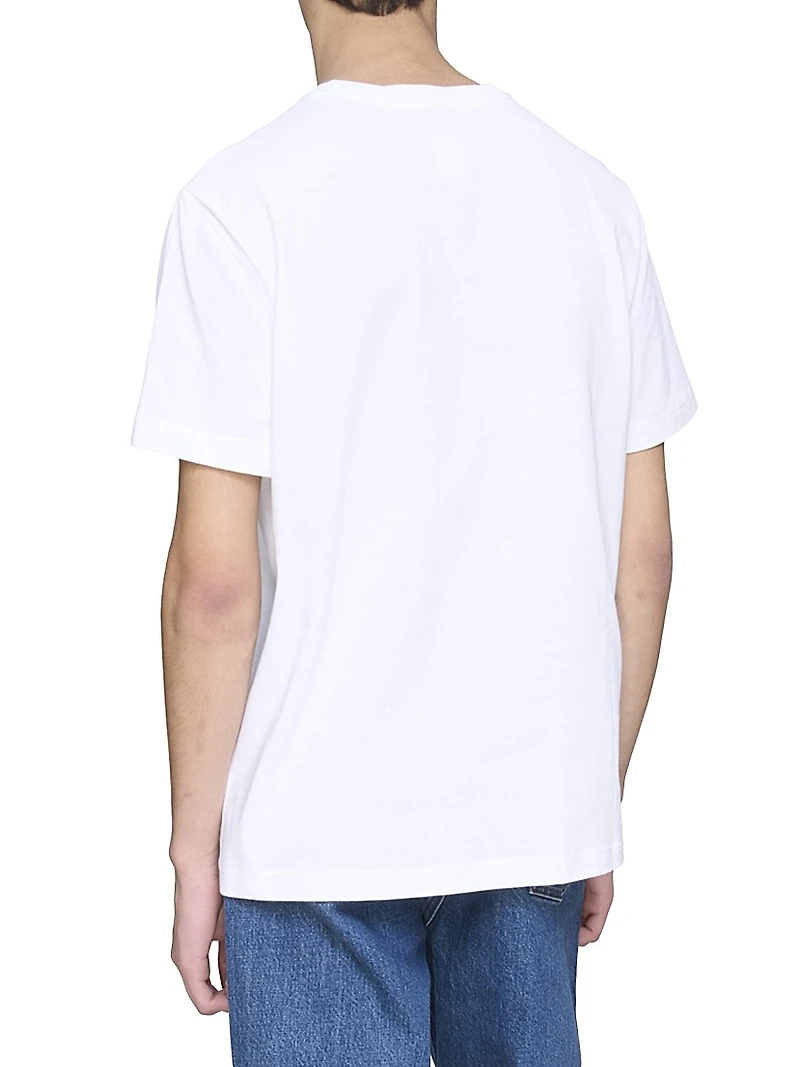 Hugo Logo Cotton Crewneck T-Shirt