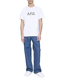 Hugo Logo Cotton Crewneck T-Shirt