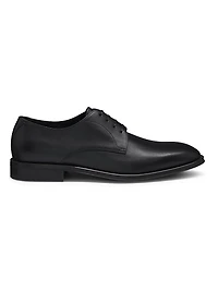 Leather Derby Shoes with Stitching Details