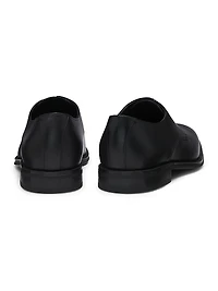 Leather Derby Shoes with Stitching Details