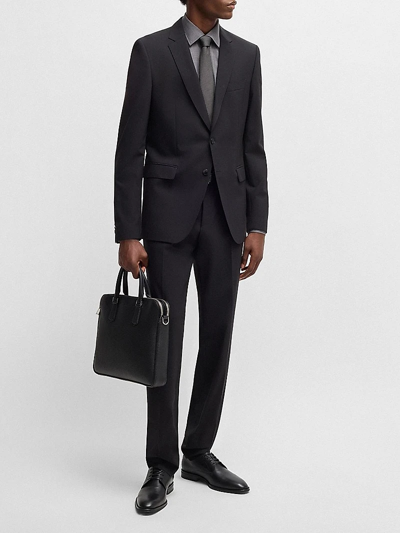 Leather Derby Shoes with Stitching Details