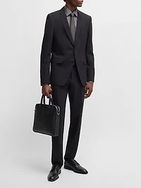 Leather Derby Shoes with Stitching Details