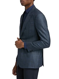 Windowpane Wool-Cashmere Sport Coat